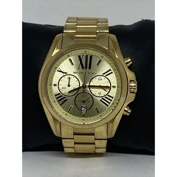 Michael Kors Bradshaw MK5605 Unisex Stainless Steel Analog Dial Watch UC869